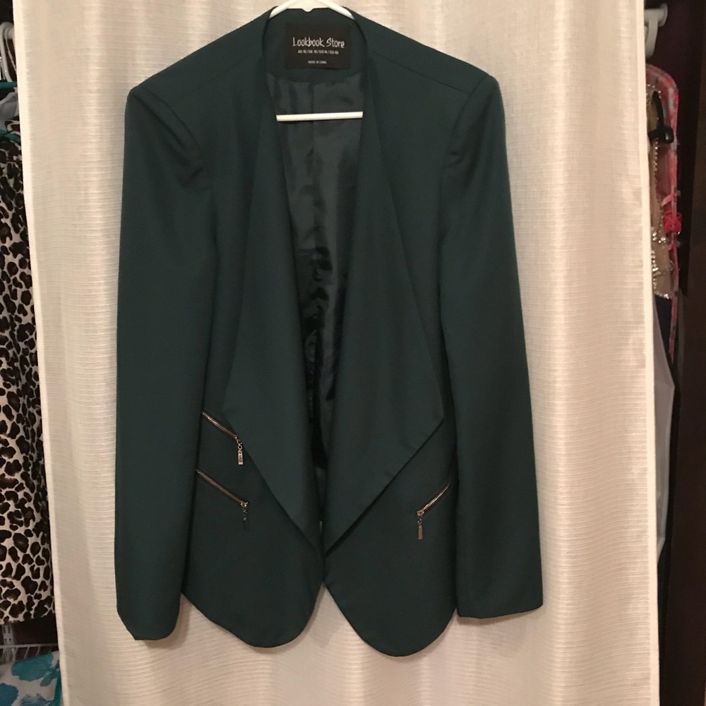 Dark green Plus blazer